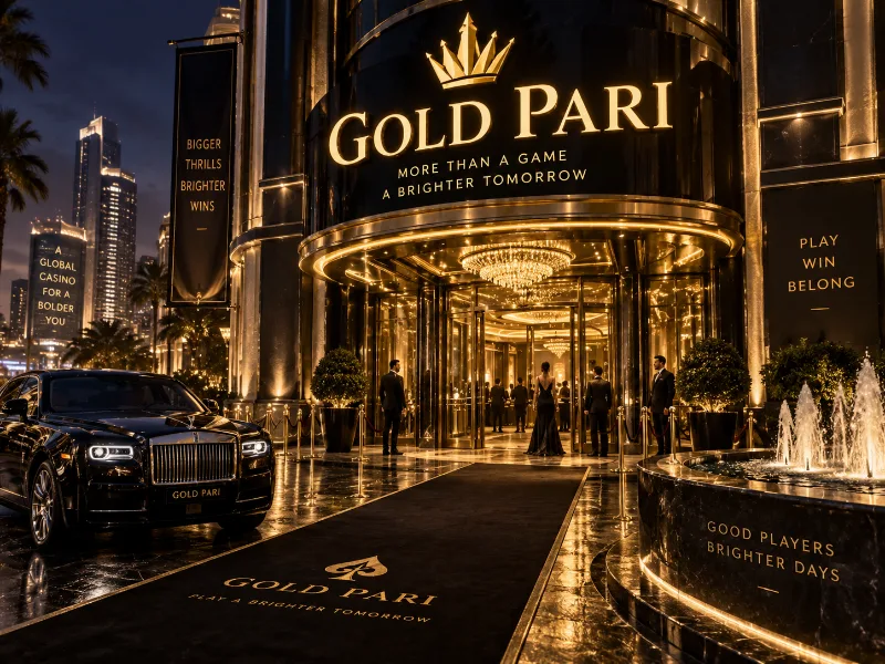 GoldPari mobile casino interface on a smartphone